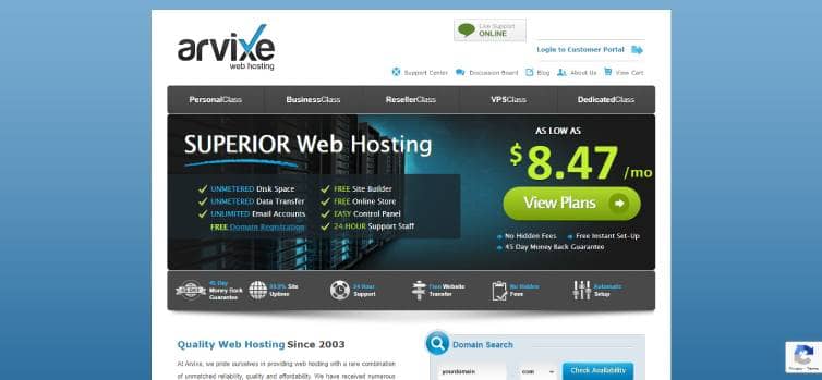 arvixe hosting